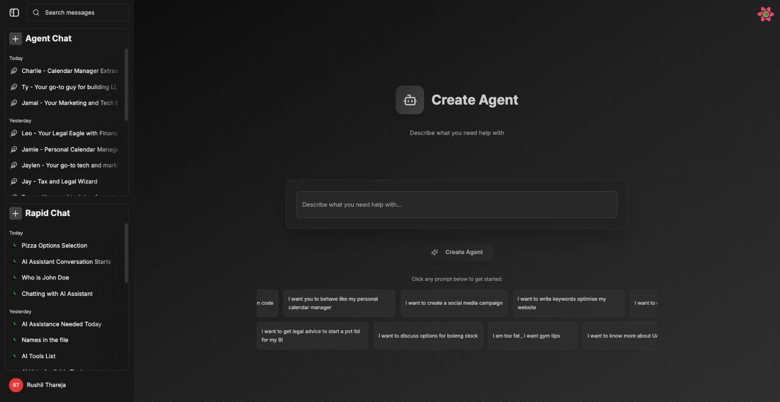 Alpine Chat Main Interface